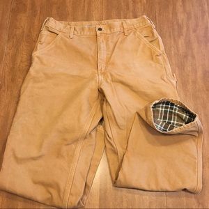 Carhartt Flannel-Lined Work Pants 36x30
